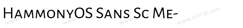 HammonyOS Sans Sc Me字体转换